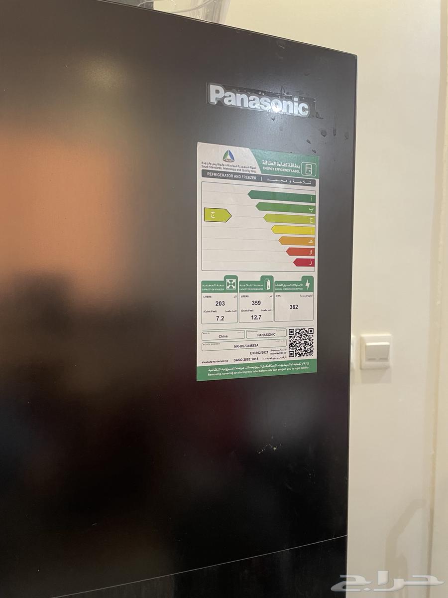 ثلاجة وفريزر شبه جديدة panasonic64480373001601114