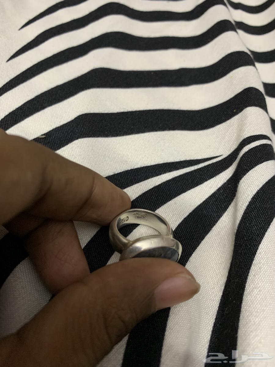 خاتم فضة100 100مكتوب عليه كلام فارسي مع ختم الفضه حجر اصلي64484995614339111