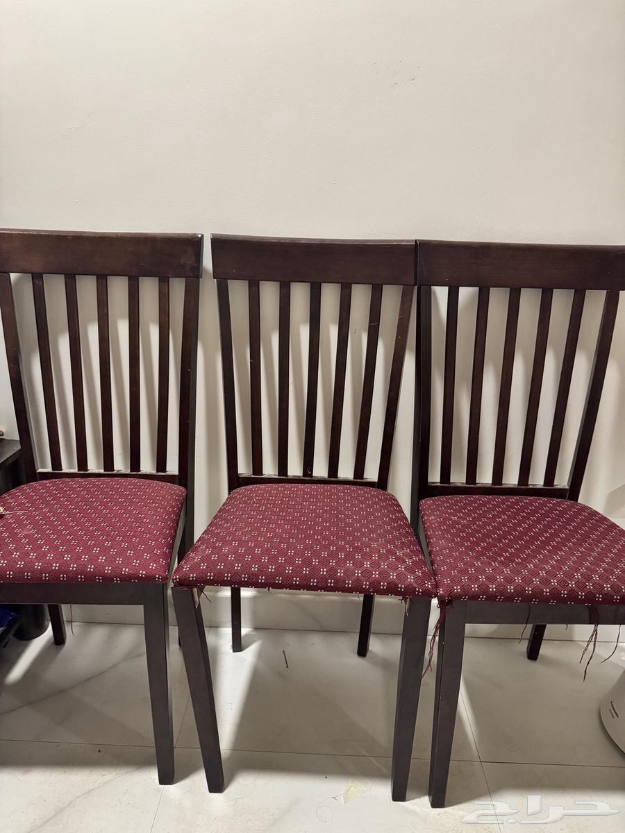 خمس كراسي خشب لطاوله طعام64485297828867110