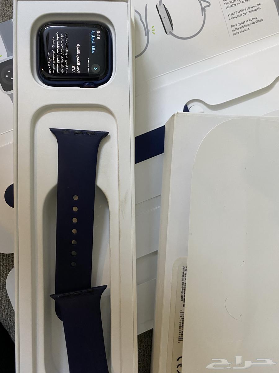 ساعة ابل سيريس 6 مقاس 44   شريحة الكترونيه  Gps64484061168001113