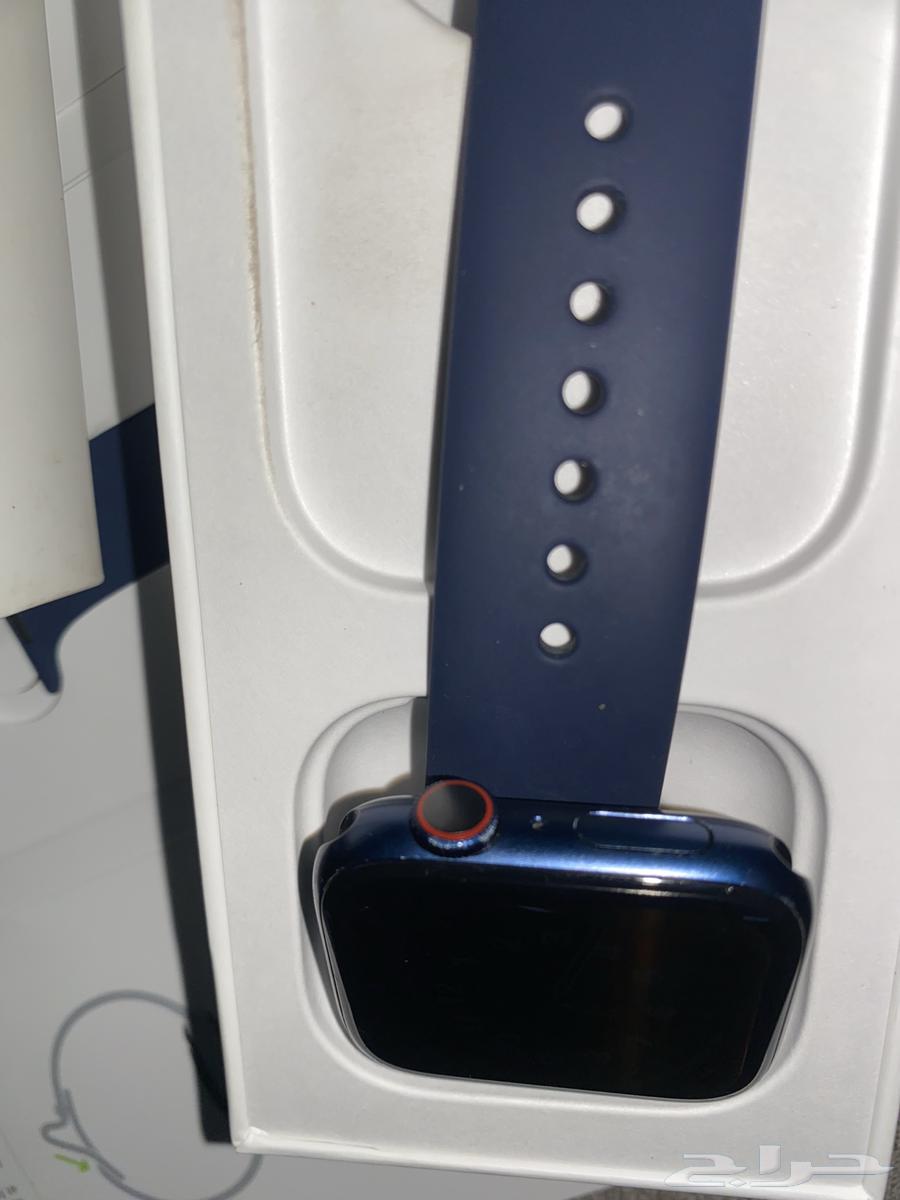 ساعة ابل سيريس 6 مقاس 44   شريحة الكترونيه  Gps64484061168001111