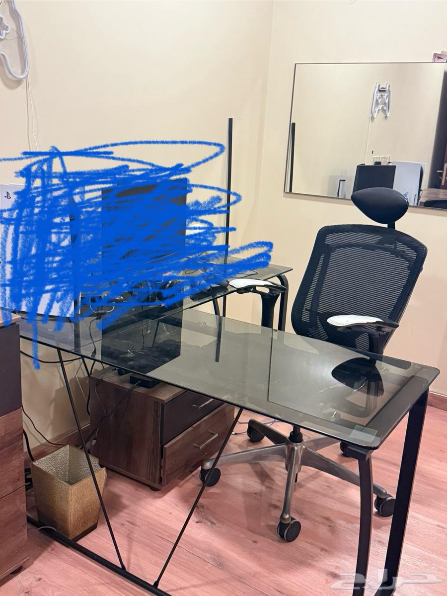 سرير أطفال بزحليقه و كنبه و طاوله L زجاجيه64482837093123110