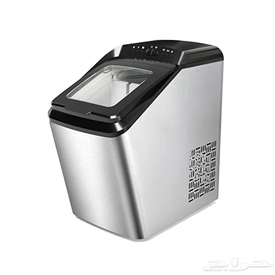 صانع ثلج إديسون  130 واط  2.8 لتر  IM2200-KC - فضي اسود64484855590658110