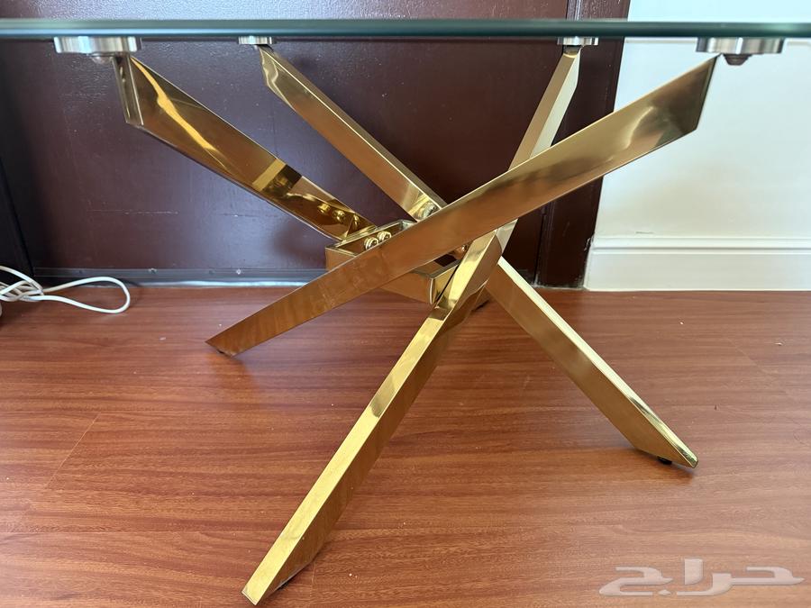 للبيع طاولات صالون زجاج مع ستيل ذهبي64481695735939111