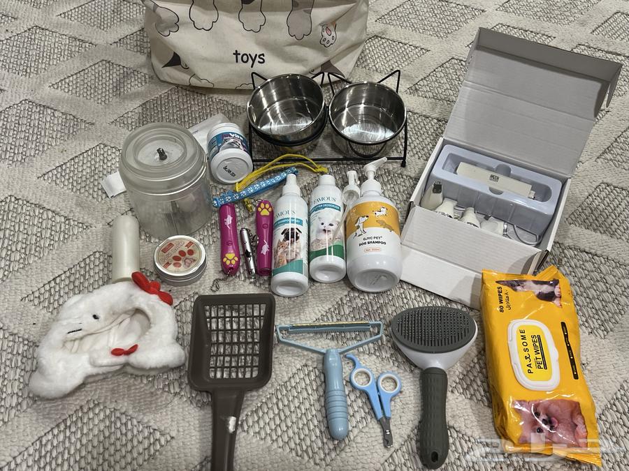 جميع مستلزمات القطط ب 80 كلها64481359685507112