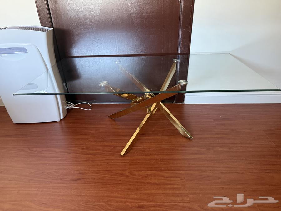 للبيع طاولات صالون زجاج مع ستيل ذهبي64481695735939112