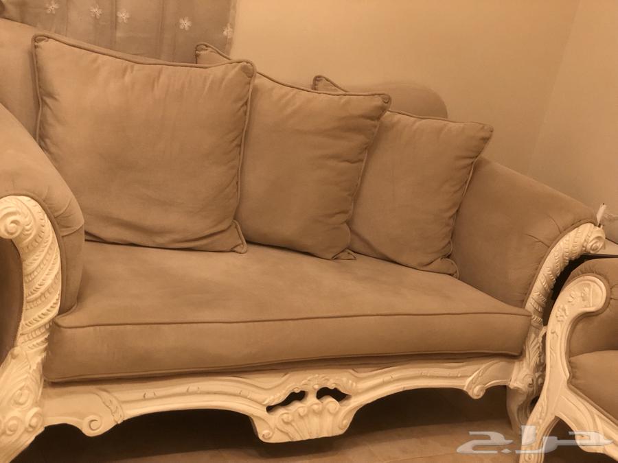 كنب شبه جديد بملحقاته64481613206145112