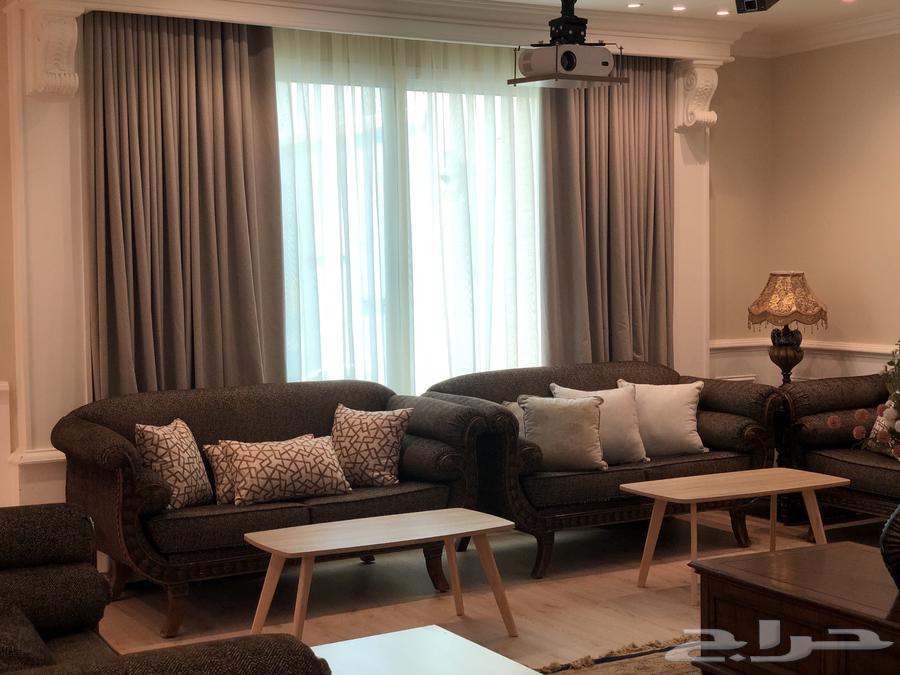 كنب 9 قطع بني غامق64483992163714110