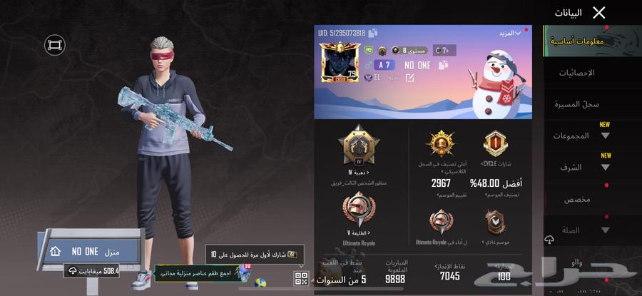 حساب ببجي رياض64482227298563110