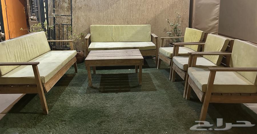 جلسة خارجيه خشب64482444396546110
