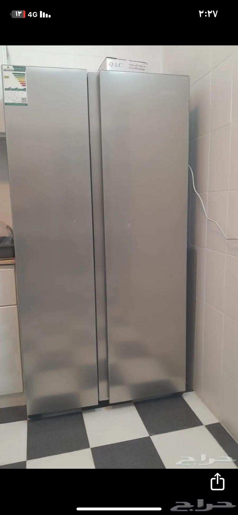 ثلاجه بابين شبه جديد64481804672130110