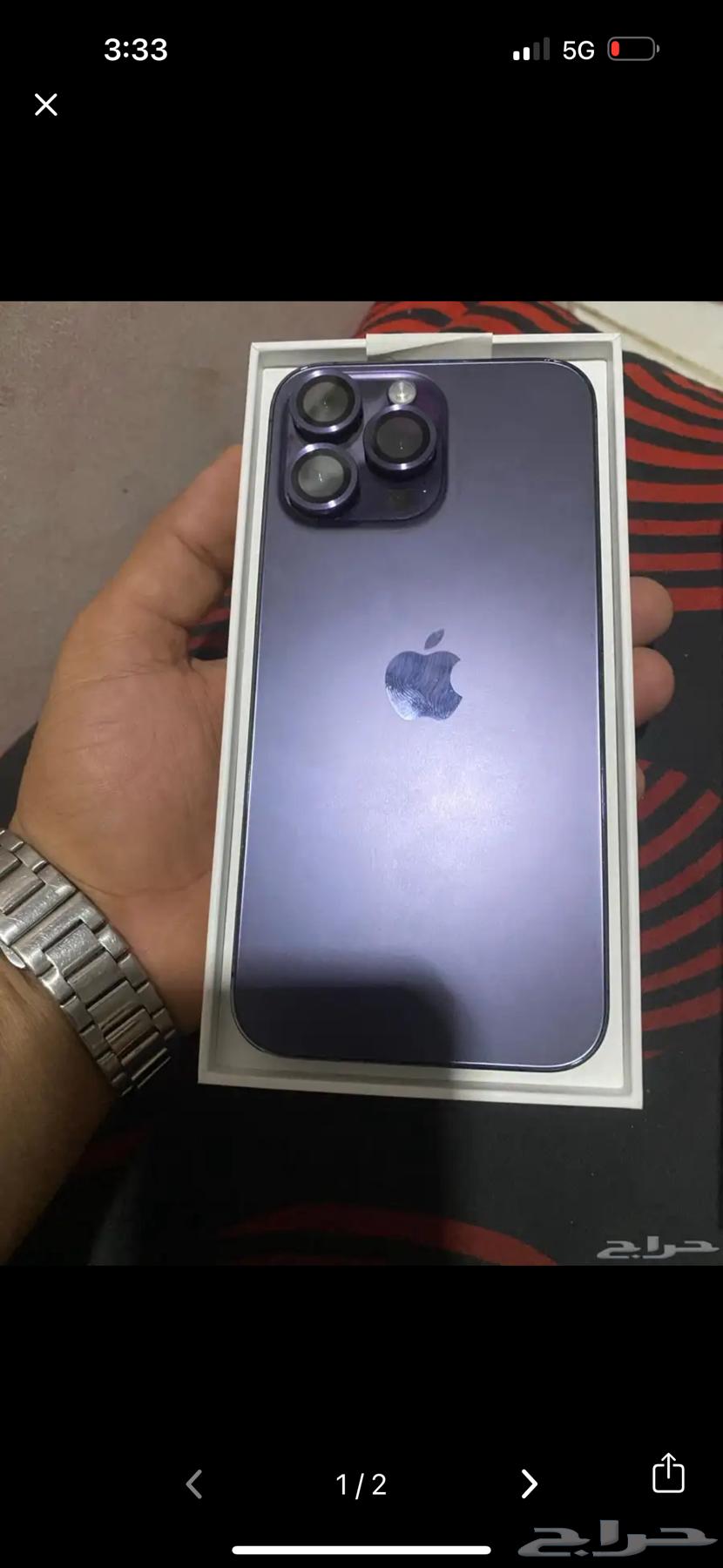 آيفون 14 برو ماكس 128 بنفسجي64482390333697110