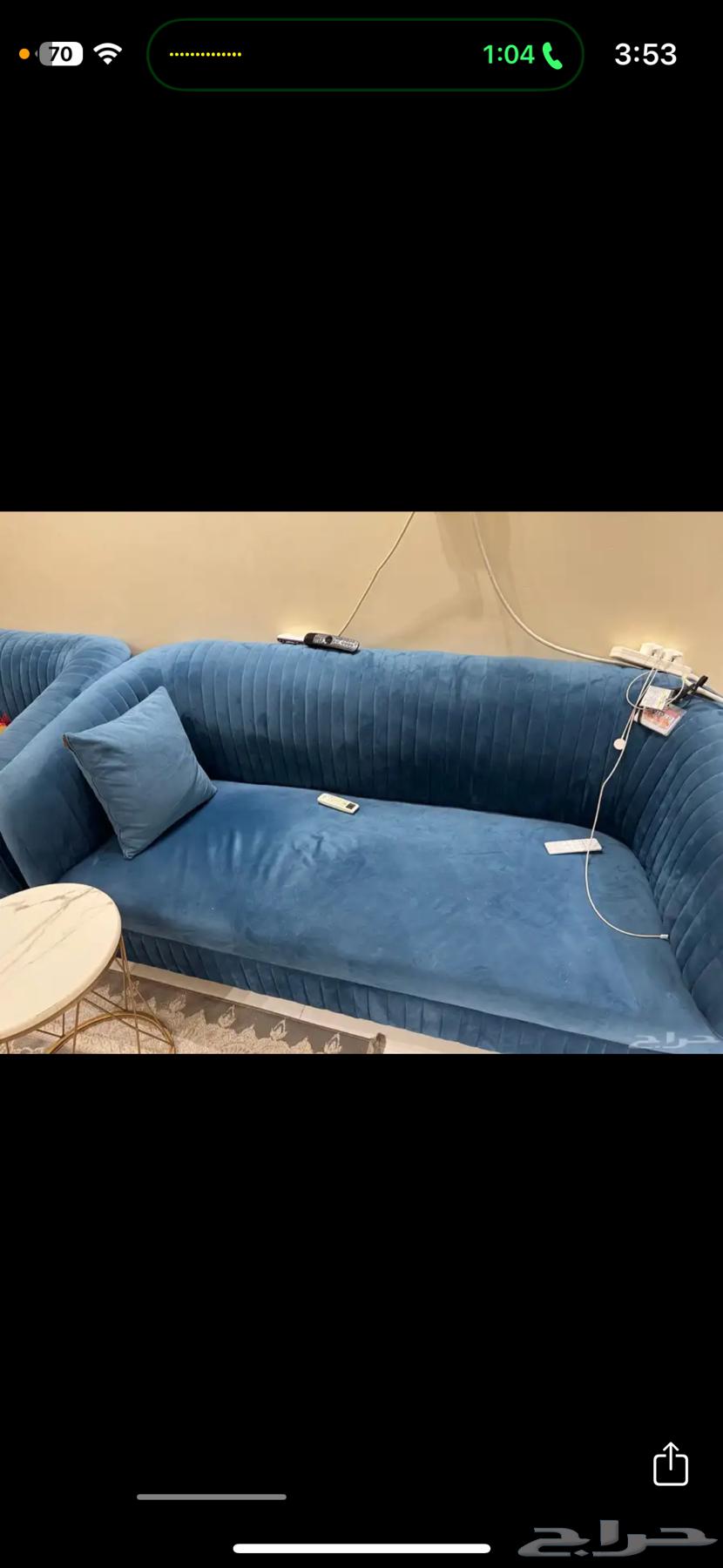 كنب 8 اشخاص ازرق وكنب رمادي64482552603267111