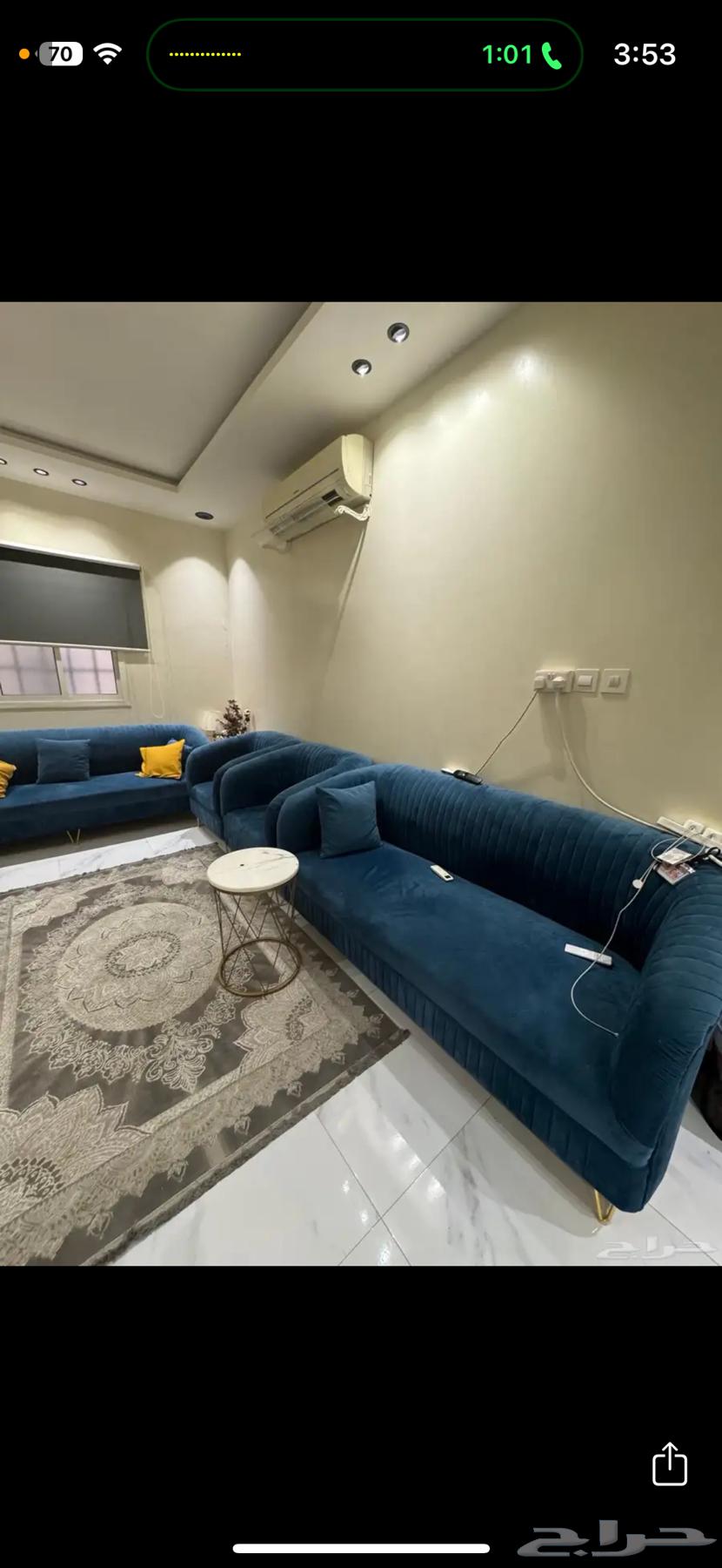 كنب 8 اشخاص ازرق وكنب رمادي64482552603267110