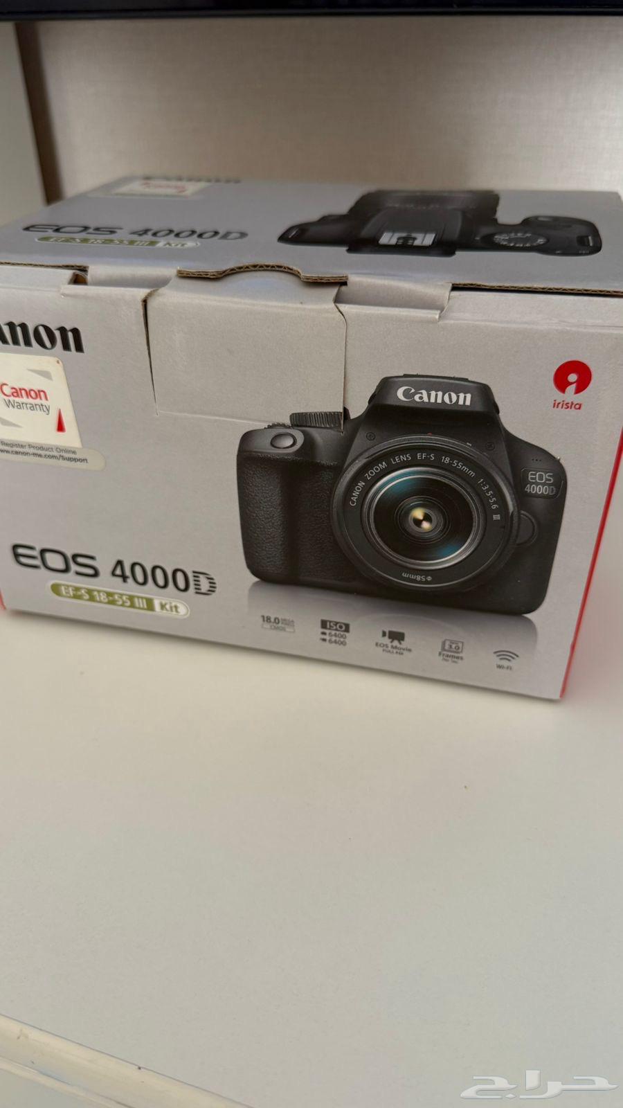 كاميرا كانون 4000EOS جديده ماقد استخدمة خارج البيت جديدة64482336517889110