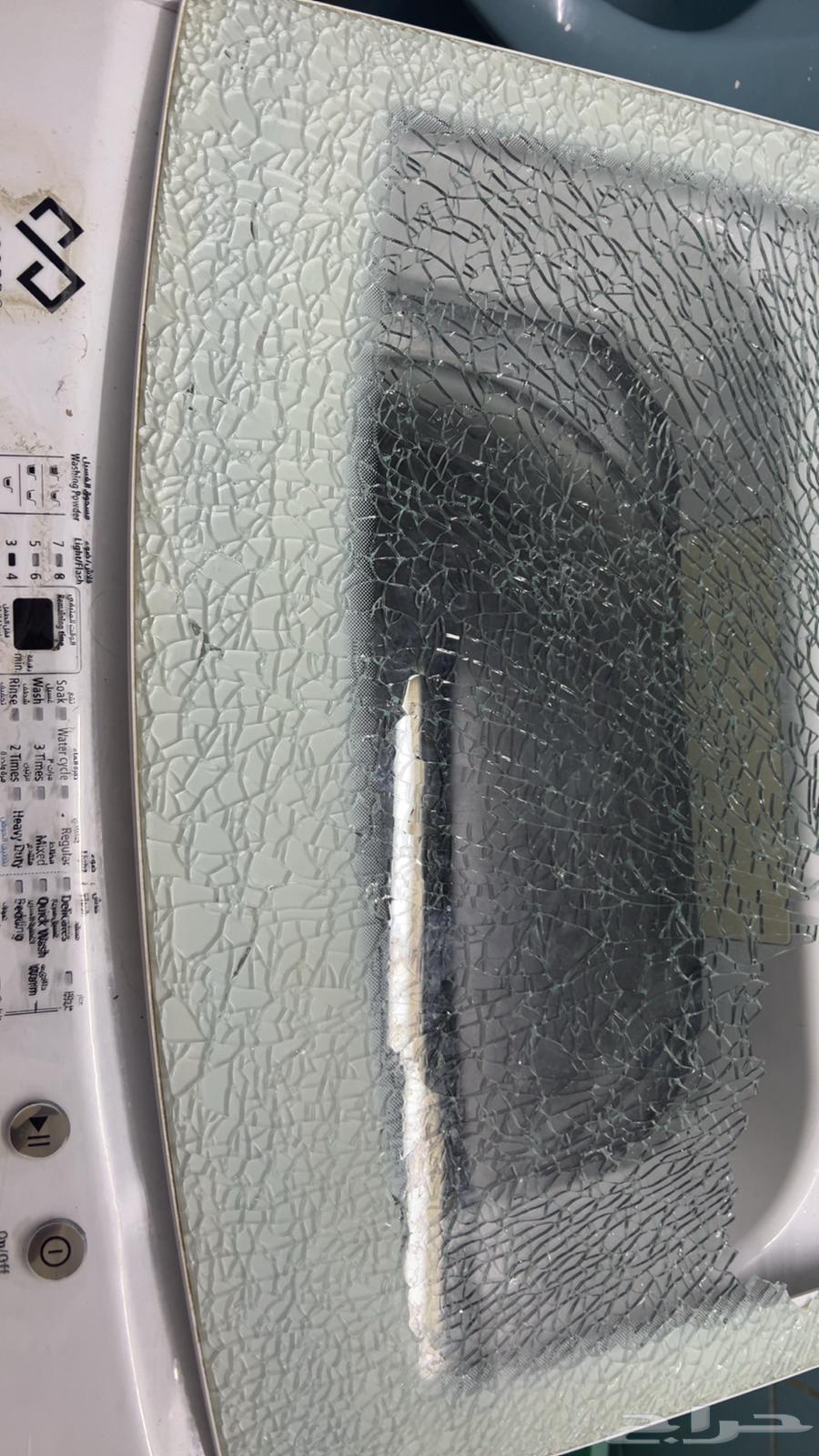 Automatic washing machine with no defects except for a broken washing machine door shown in the picture64486868324227110
