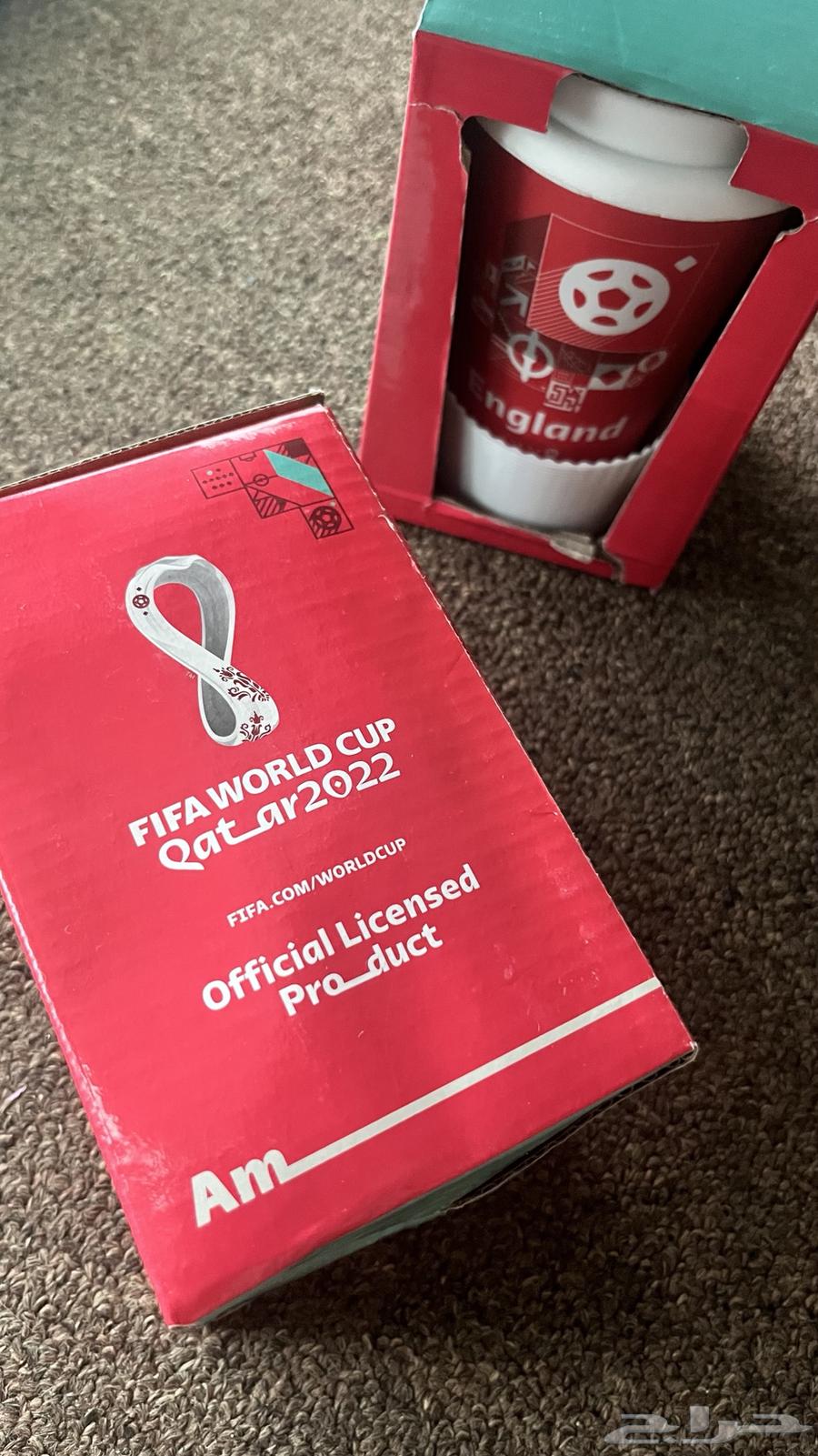 للبيع كوبين تذكارية لكأس العالم قطر 2022  كوب منتخب انكلترا64491414688514111