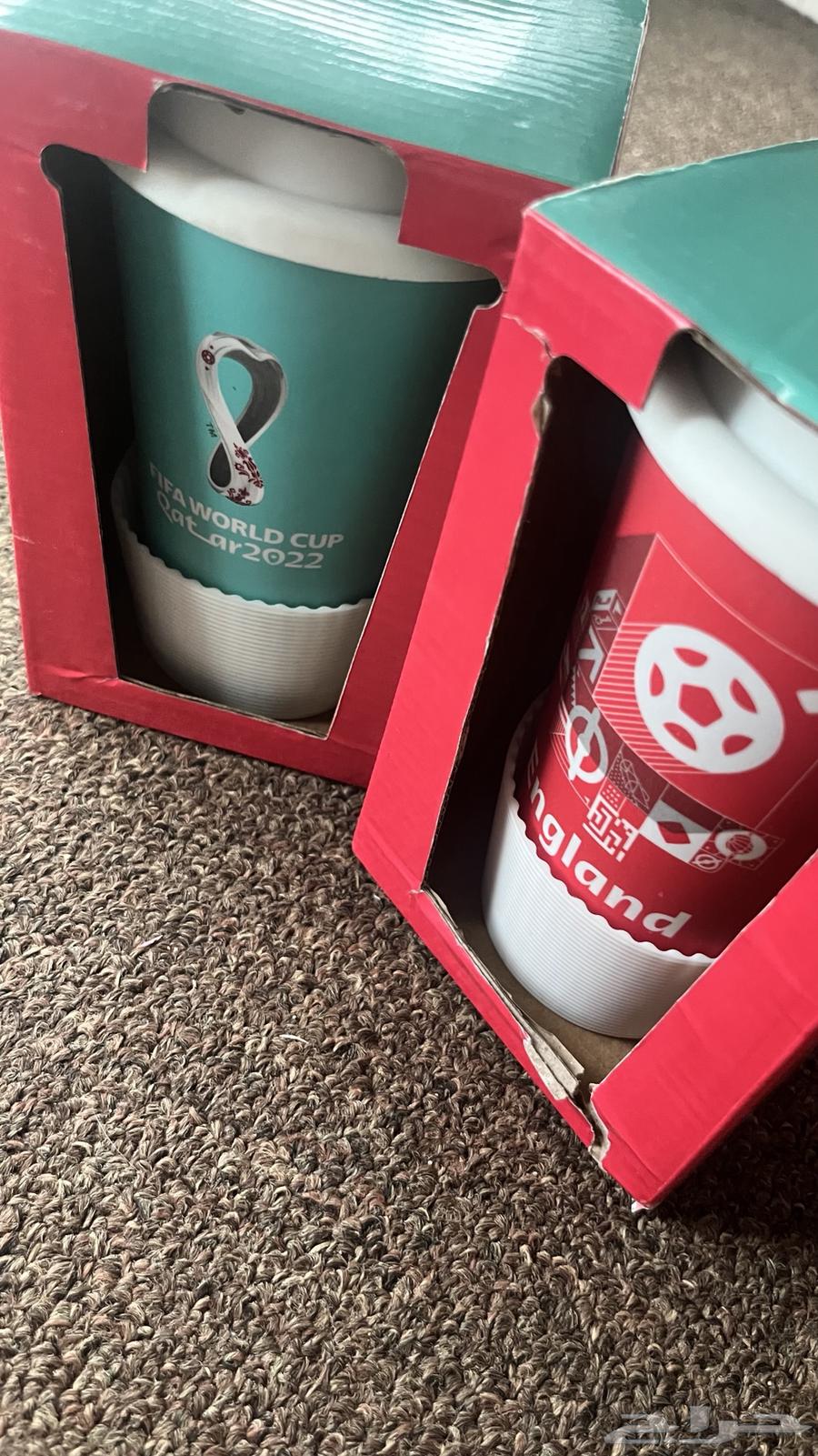 للبيع كوبين تذكارية لكأس العالم قطر 2022  كوب منتخب انكلترا64491414688514112