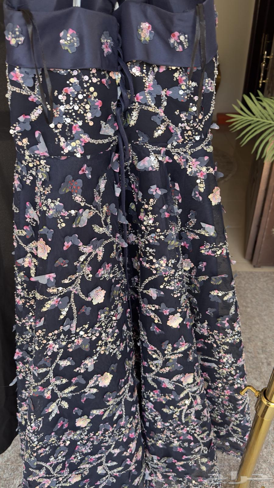 فستان سهرة لون كحلي فخم جد ا64489641749633111