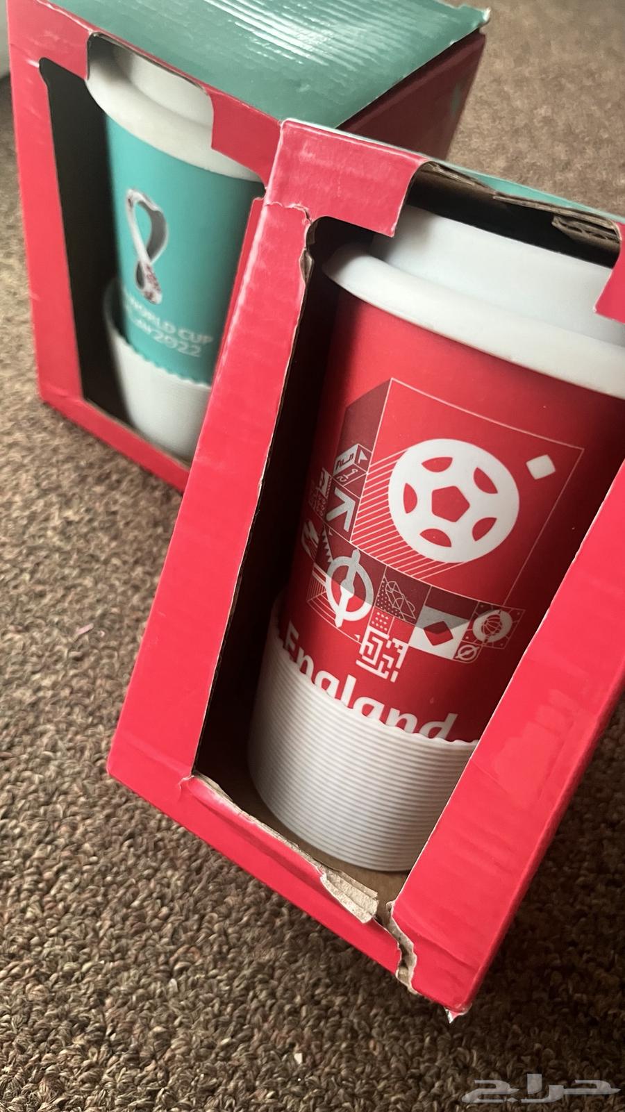 للبيع كوبين تذكارية لكأس العالم قطر 2022  كوب منتخب انكلترا64491414688514110