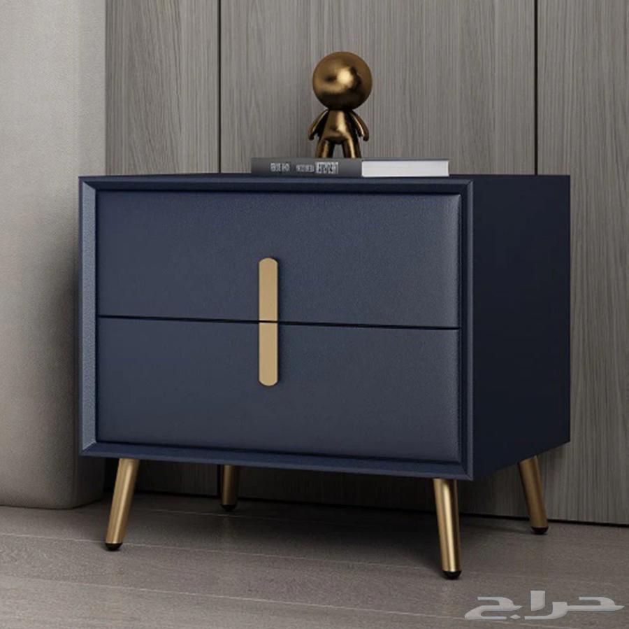 سرير ابيات اللون كحلي اخو الجديد و عدد 2 كومدينات64486924238851111