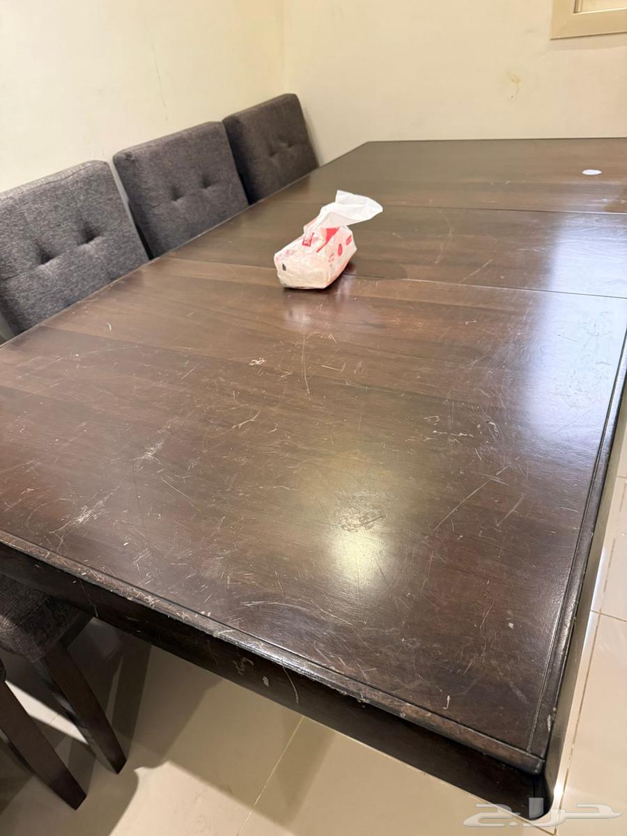 طاولة طعام خشب مع 8 كراسي64490234715521112