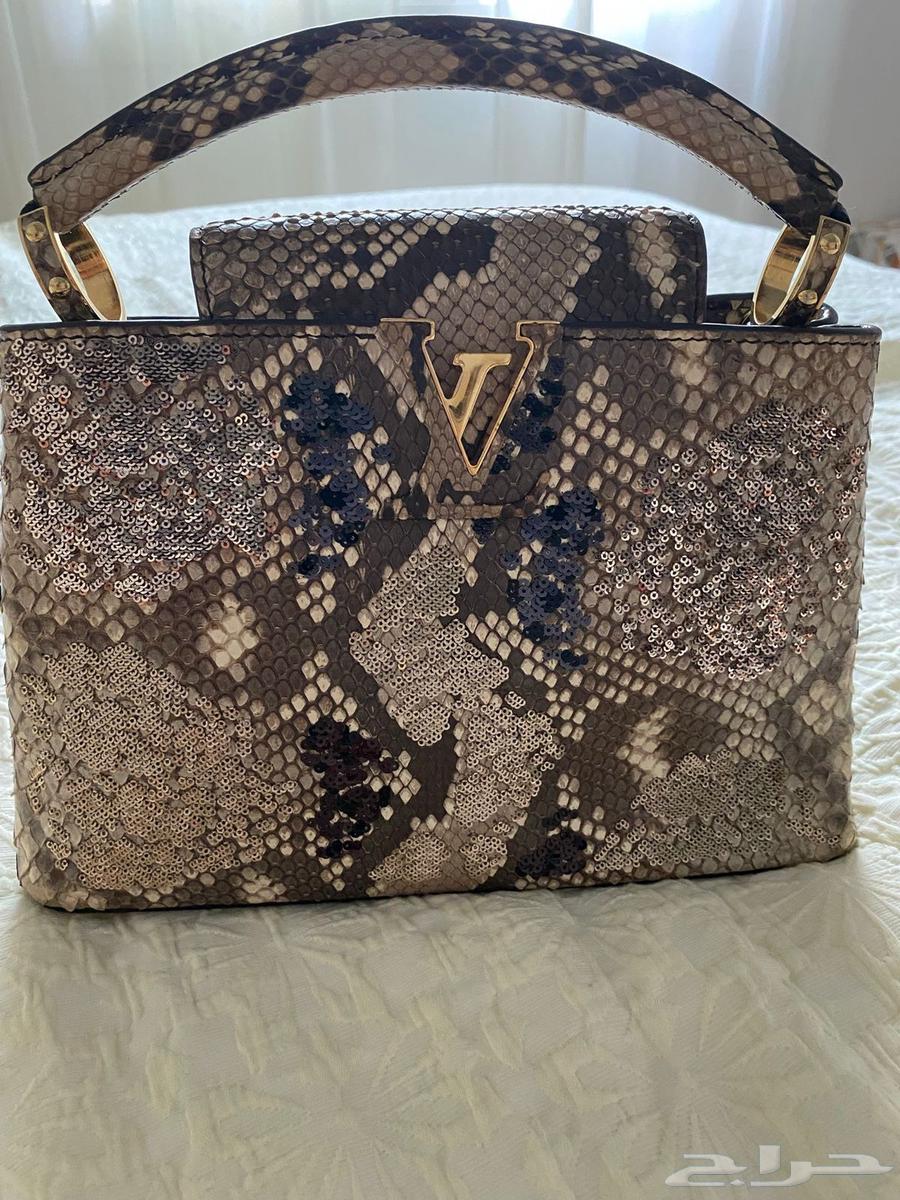 Louis Vuitton Capucines exotic Python bag64492758572545112