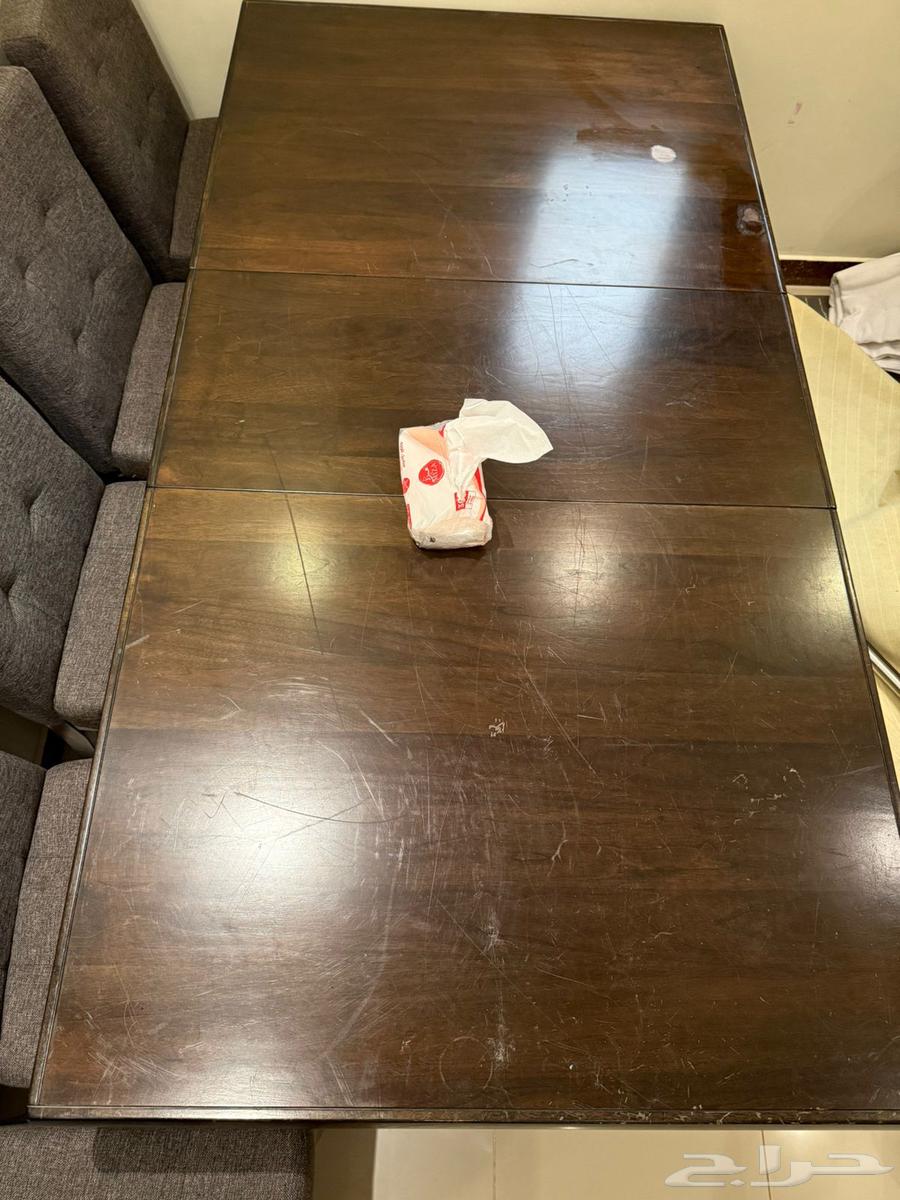 طاولة طعام خشب مع 8 كراسي64490234715521114