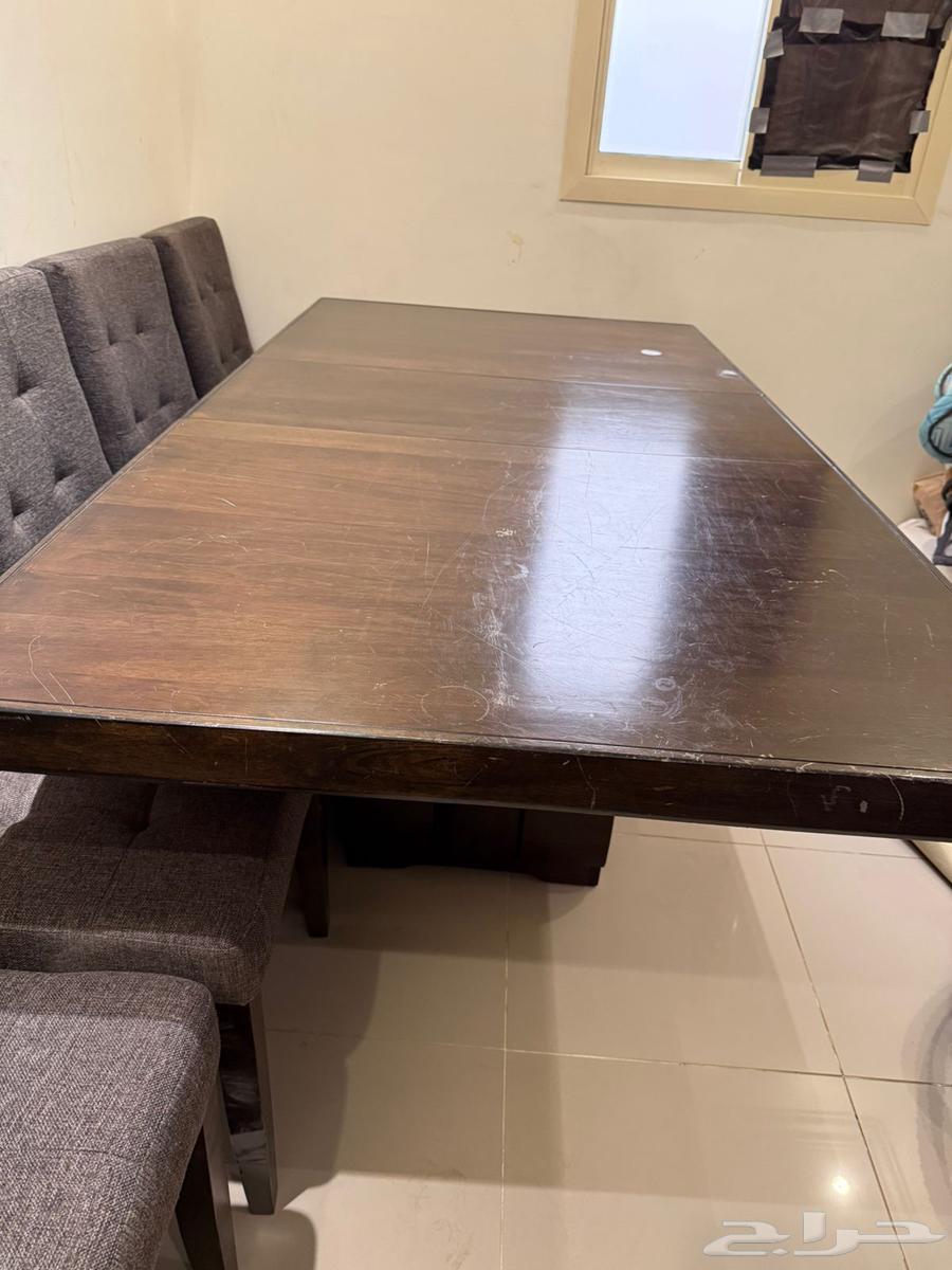 طاولة طعام خشب مع 8 كراسي64490234715521113