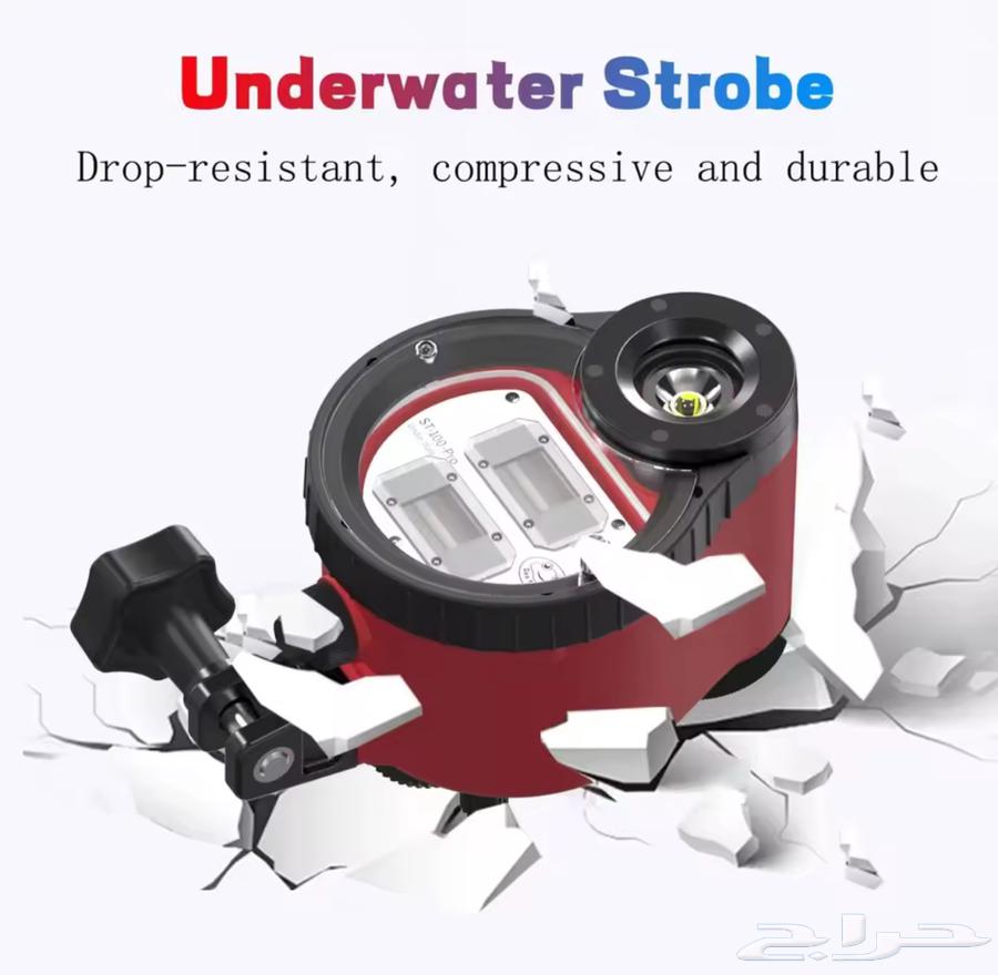 ST-100-Pro Flash Strobe Dive Flashlight Waterproof Light64492474400130113