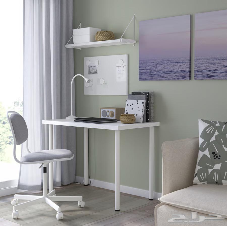 طاولة ايكيا خشب بقواعد حديد64491986443267111