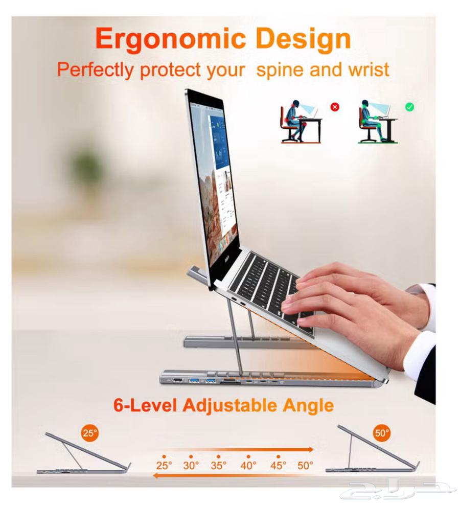 Laptop docking station with USB-C, HDMI, 4K, and multiple ports64488920511491112