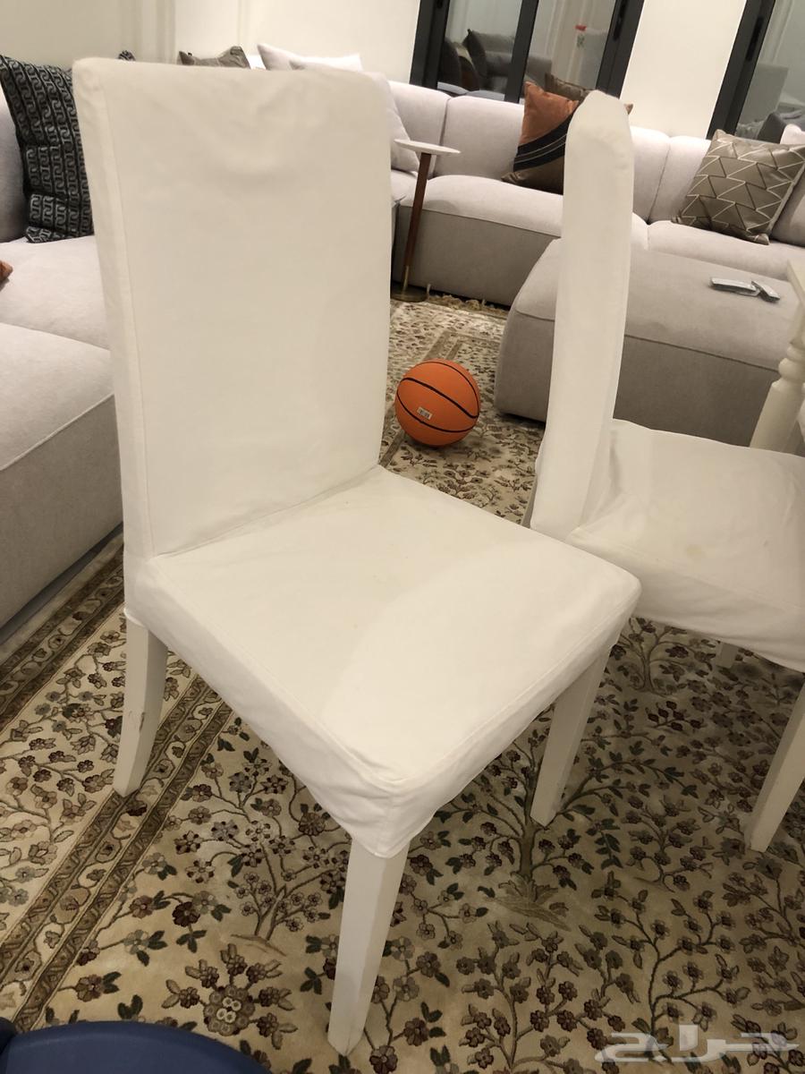 طاولة طعام خشب ابيض 6 كراسي64491279494785114