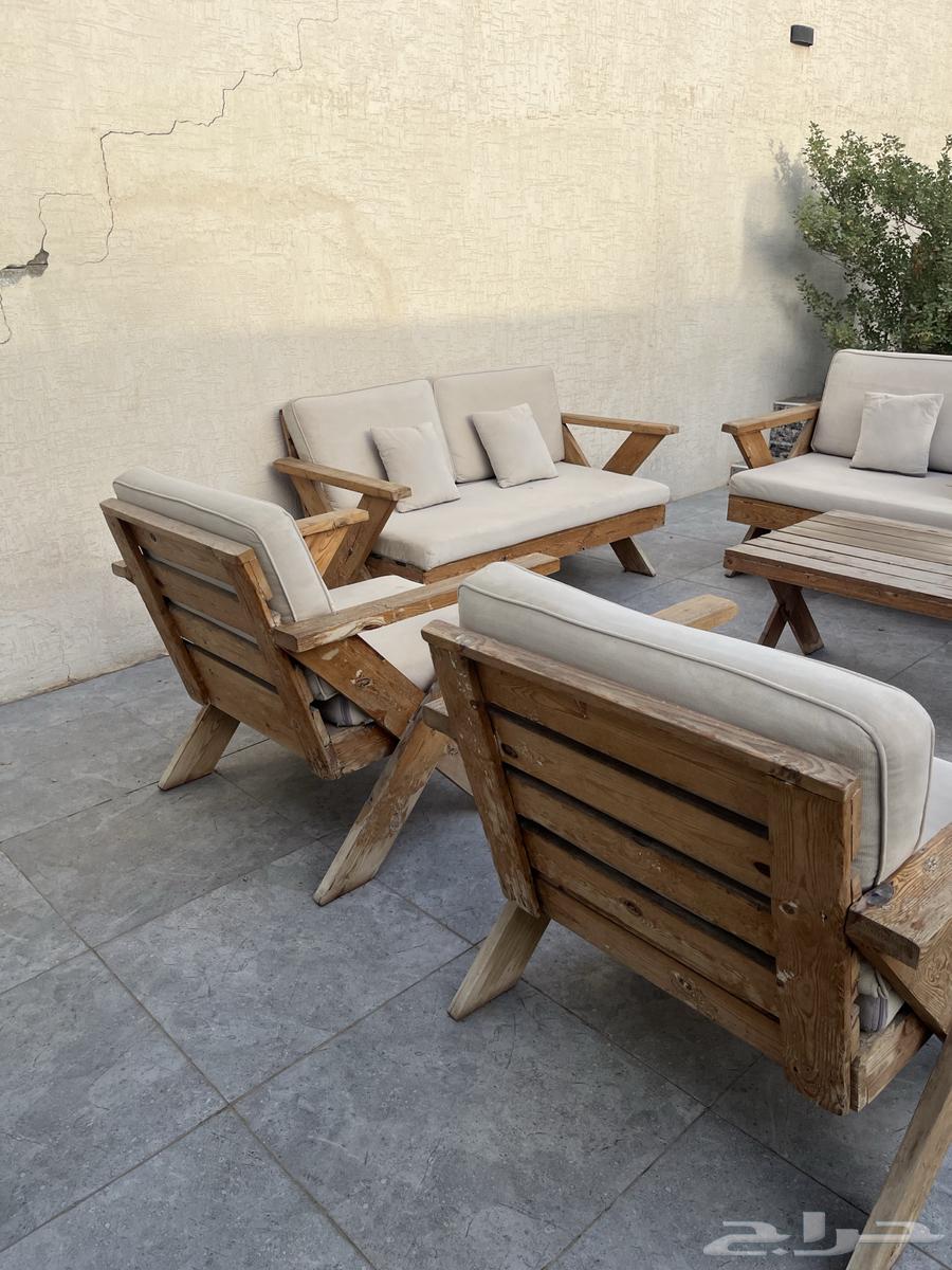 للبيع جلسة خشبية خارجية64491401366913112
