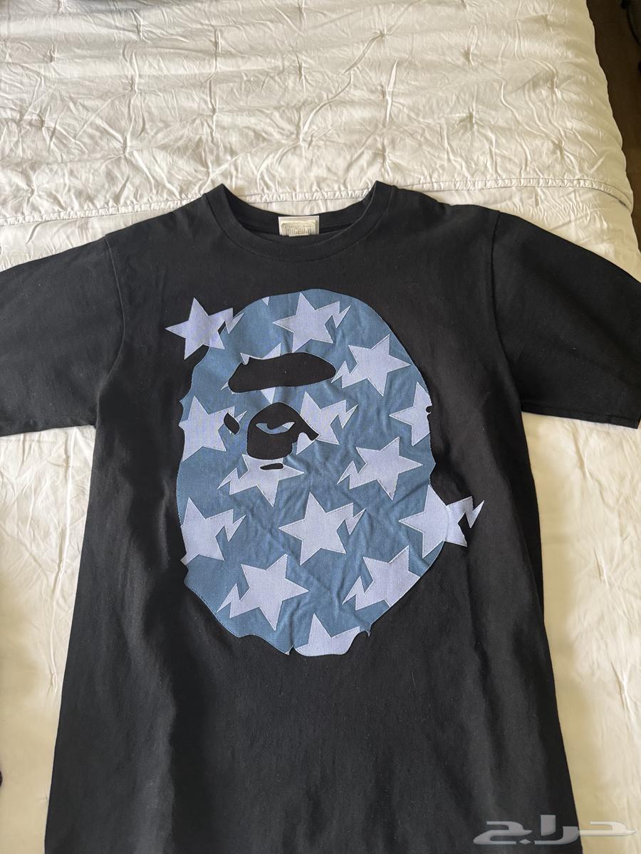 تيشيرت BAPE أصلي (مقاس S)   نقشة النجوم   400 ريال64489834245123112