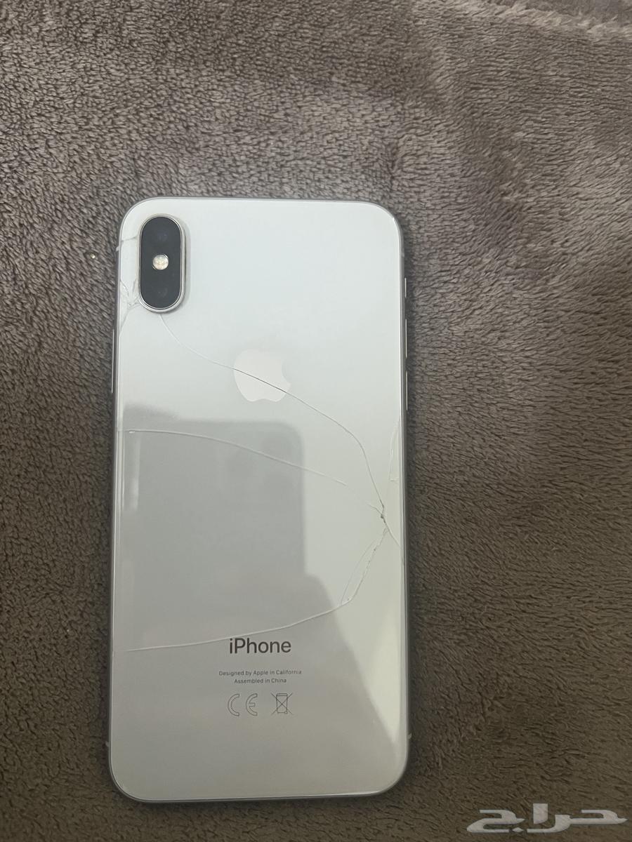 Used iPhone X with replaced front screen and broken back phone64490082585731110