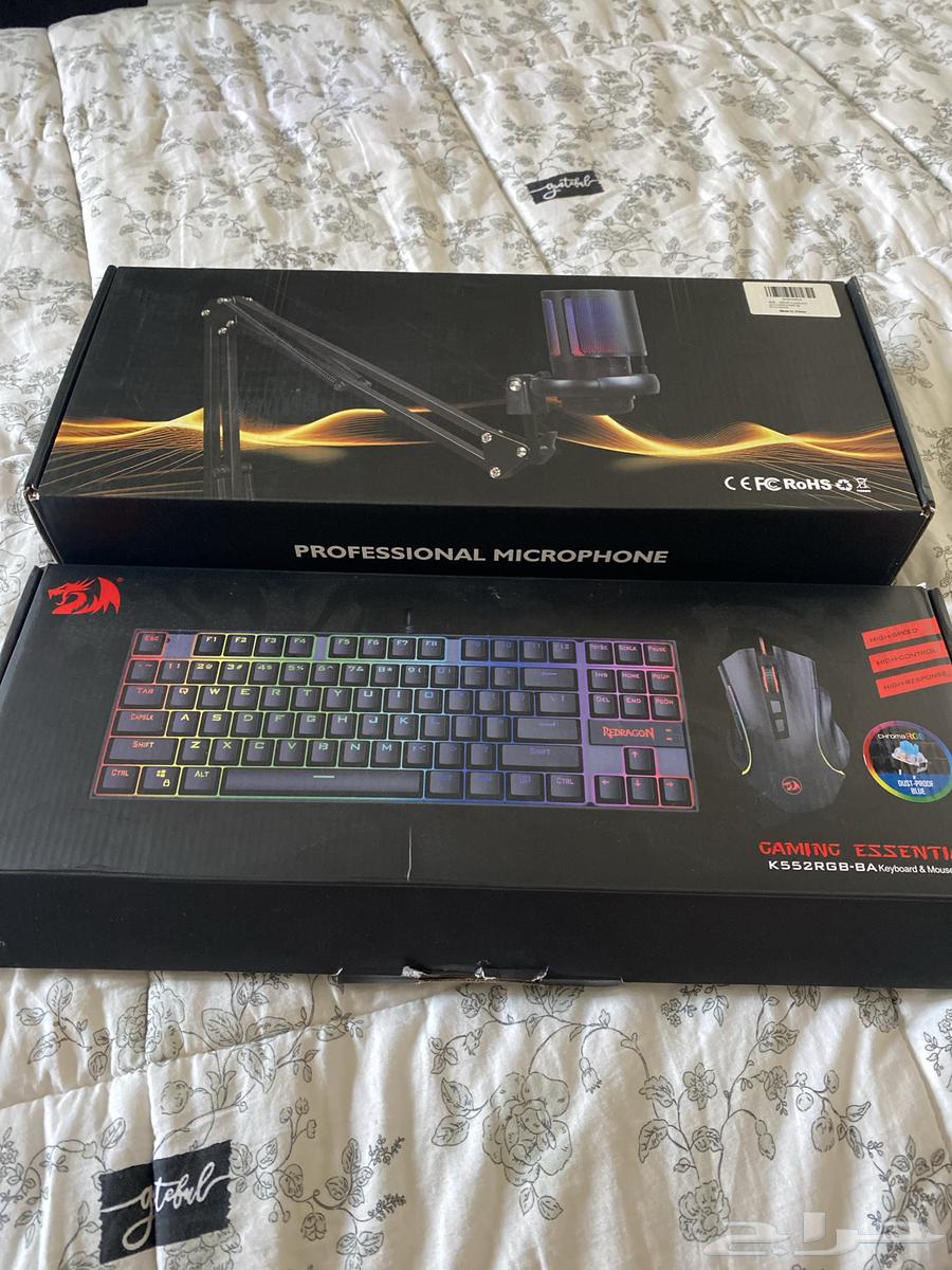 Gaming keyboard and mouse for sale, selling microphone64489766250626110