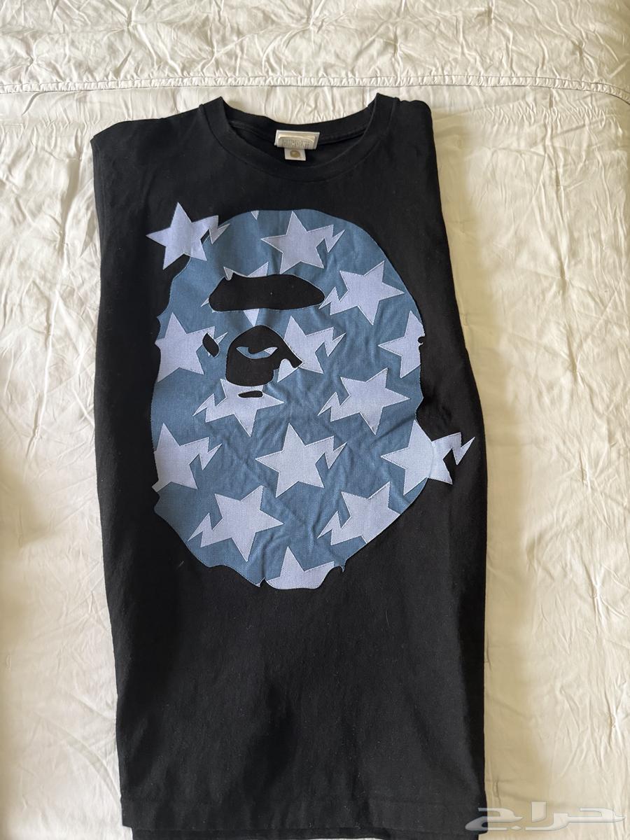 تيشيرت BAPE أصلي (مقاس S)   نقشة النجوم   400 ريال64489834245123114