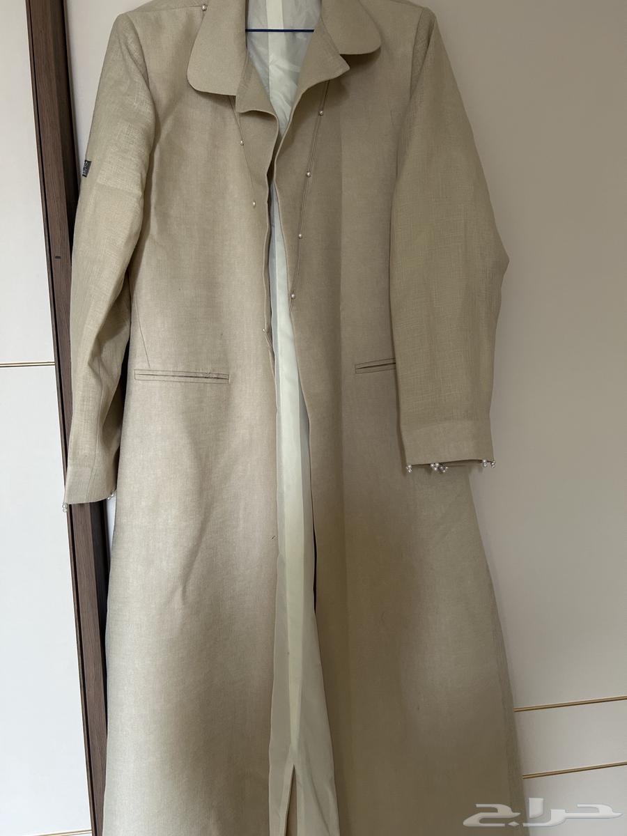 عباية جديدة مقاس 56 لون بيج مع طرحة64490523582467110