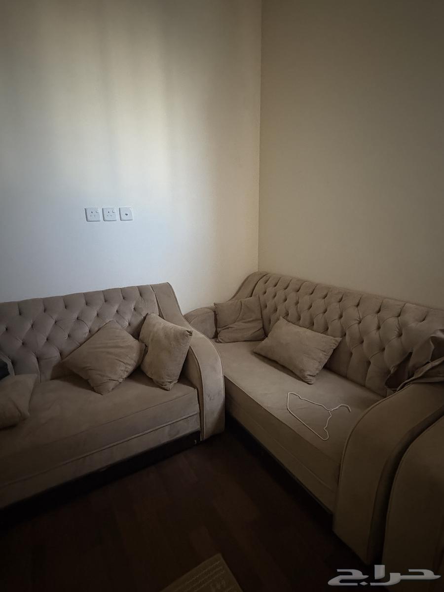 Sofa set, table set, and two curtains64491986402177110