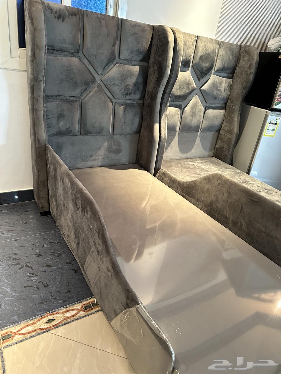 سرير مخمل للاطفال عمر 10 سنين و فوق  خشب ممتاز64492772325634111