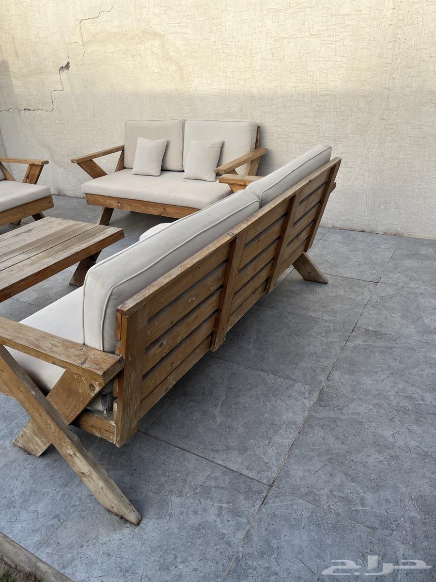 للبيع جلسة خشبية خارجية64491401366913113
