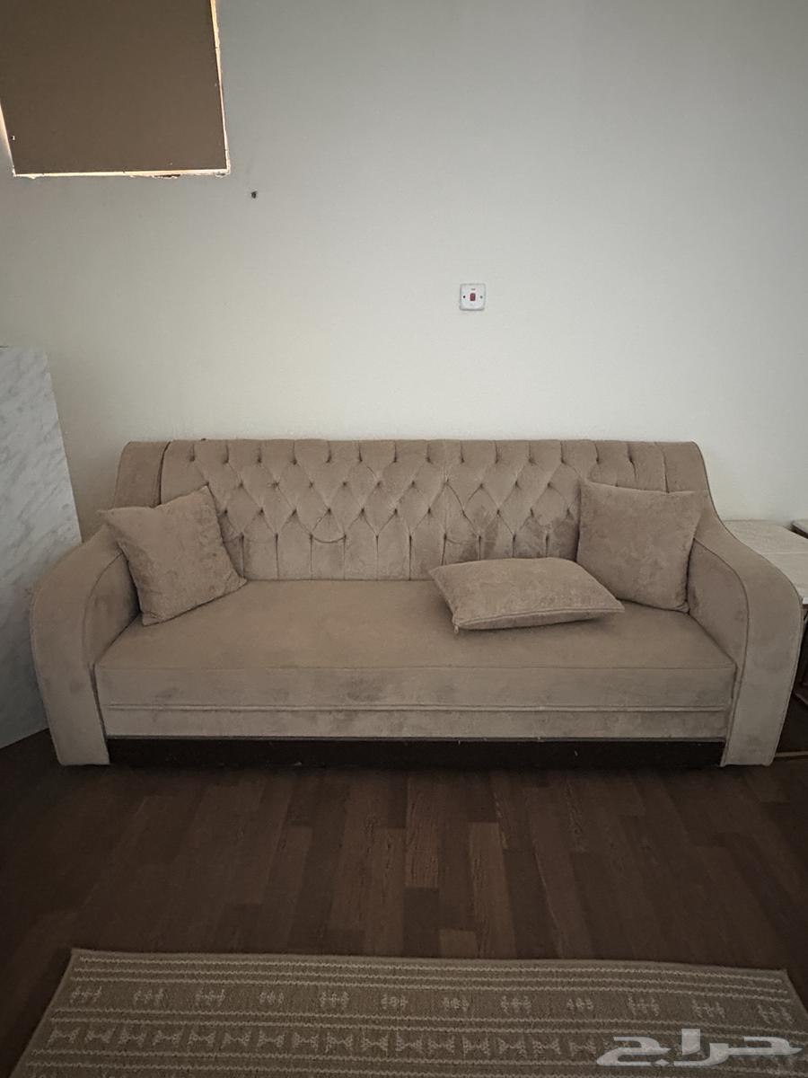 Sofa set, table set, and two curtains64491986402177112