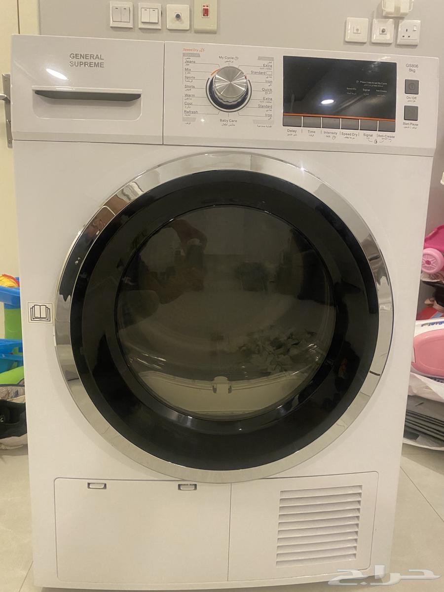 للبيع   مجففة ملابس   الحجم 8 كيلو ( تجفيف شديد )64489531187330110