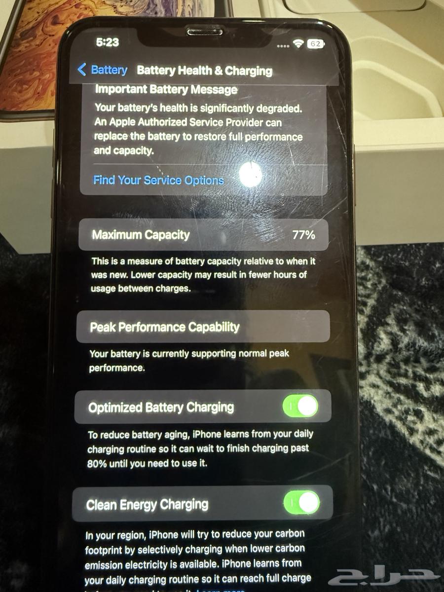 جوال ايفون اكس اس ماكس ذهبي 64 قيقا64492622518402114