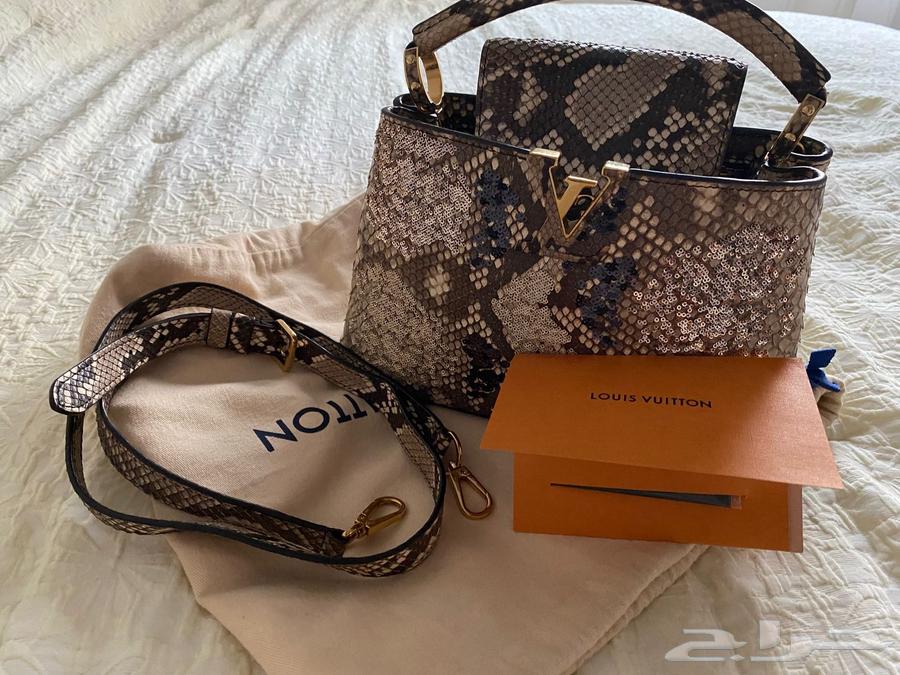 Louis Vuitton Capucines exotic Python bag64492758572545110
