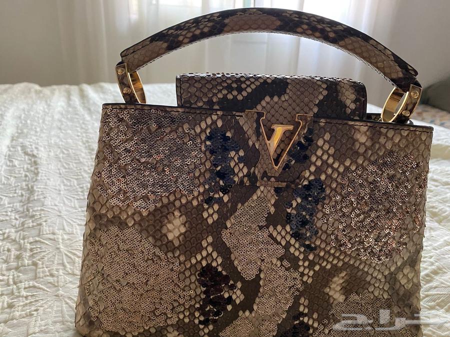 Louis Vuitton Capucines exotic Python bag64492758572545111