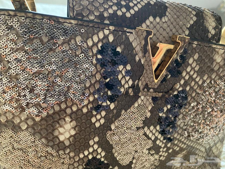 Louis Vuitton Capucines exotic Python bag64492758572545114