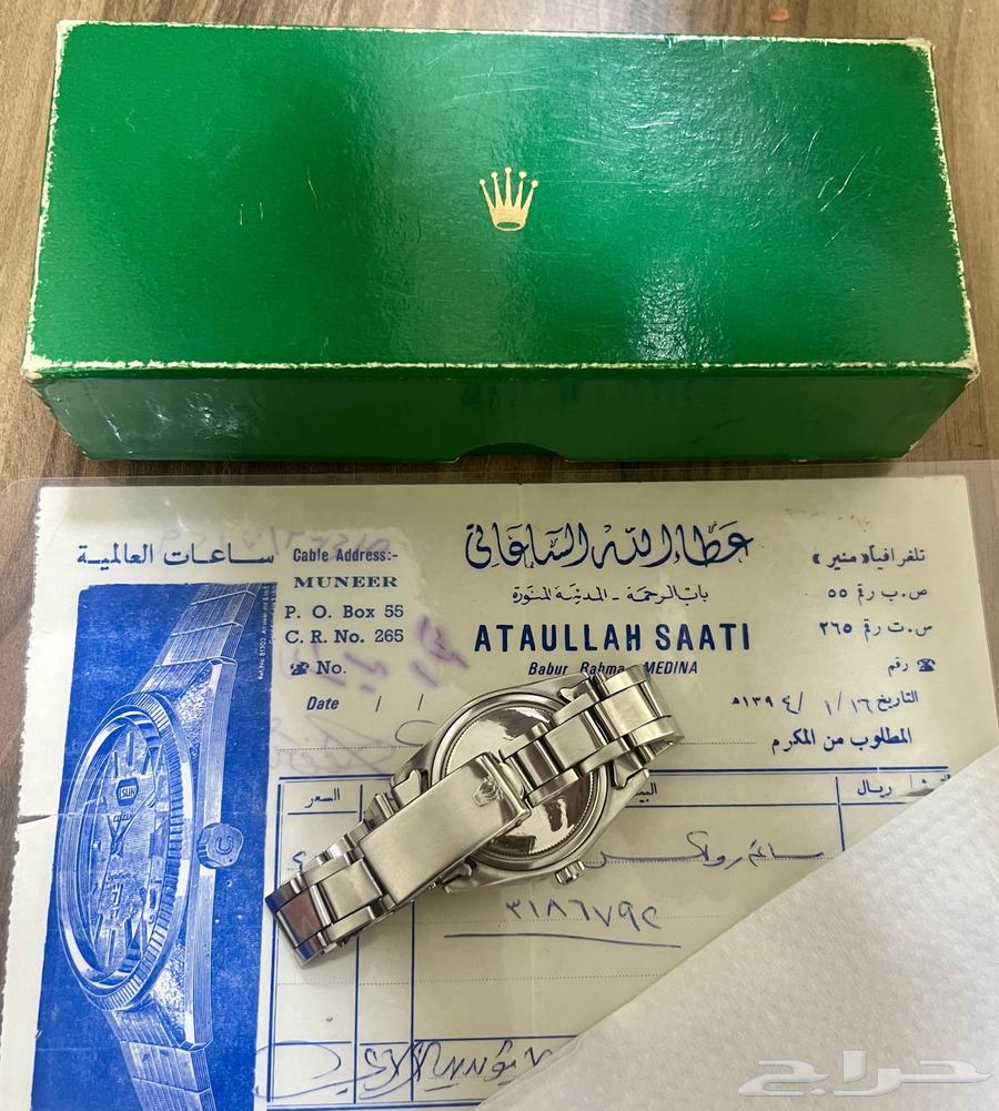 ساعة رولكس عمرها اكثر من 50 سنة معاها الفاتورة والعلبة64487216908545113