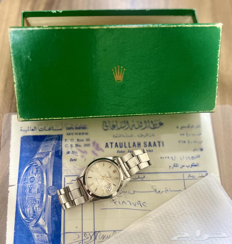 ساعة رولكس عمرها اكثر من 50 سنة معاها الفاتورة والعلبة64487216908545114